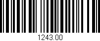 Código de barras (EAN, GTIN, SKU, ISBN): '1243.00'