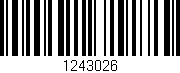 Código de barras (EAN, GTIN, SKU, ISBN): '1243026'