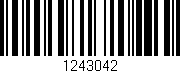 Código de barras (EAN, GTIN, SKU, ISBN): '1243042'