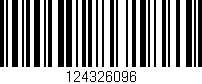 Código de barras (EAN, GTIN, SKU, ISBN): '124326096'
