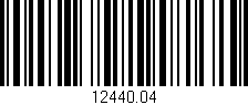Código de barras (EAN, GTIN, SKU, ISBN): '12440.04'