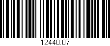 Código de barras (EAN, GTIN, SKU, ISBN): '12440.07'