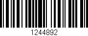 Código de barras (EAN, GTIN, SKU, ISBN): '1244892'