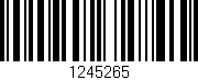 Código de barras (EAN, GTIN, SKU, ISBN): '1245265'
