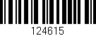 Código de barras (EAN, GTIN, SKU, ISBN): '124615'