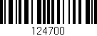Código de barras (EAN, GTIN, SKU, ISBN): '124700'