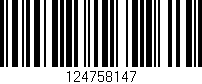 Código de barras (EAN, GTIN, SKU, ISBN): '124758147'