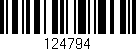 Código de barras (EAN, GTIN, SKU, ISBN): '124794'