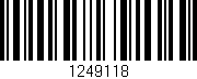Código de barras (EAN, GTIN, SKU, ISBN): '1249118'