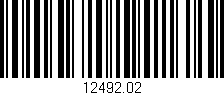 Código de barras (EAN, GTIN, SKU, ISBN): '12492.02'