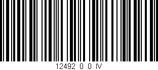 Código de barras (EAN, GTIN, SKU, ISBN): '12492_0_0_IV'