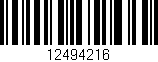 Código de barras (EAN, GTIN, SKU, ISBN): '12494216'