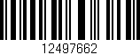 Código de barras (EAN, GTIN, SKU, ISBN): '12497662'