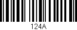 Código de barras (EAN, GTIN, SKU, ISBN): '124A'