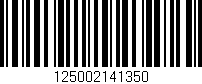 Código de barras (EAN, GTIN, SKU, ISBN): '125002141350'