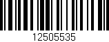 Código de barras (EAN, GTIN, SKU, ISBN): '12505535'