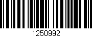 Código de barras (EAN, GTIN, SKU, ISBN): '1250992'