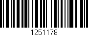 Código de barras (EAN, GTIN, SKU, ISBN): '1251178'