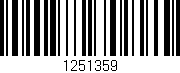 Código de barras (EAN, GTIN, SKU, ISBN): '1251359'
