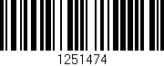 Código de barras (EAN, GTIN, SKU, ISBN): '1251474'
