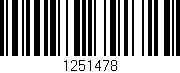 Código de barras (EAN, GTIN, SKU, ISBN): '1251478'