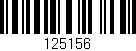 Código de barras (EAN, GTIN, SKU, ISBN): '125156'