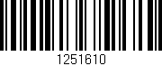 Código de barras (EAN, GTIN, SKU, ISBN): '1251610'