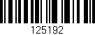 Código de barras (EAN, GTIN, SKU, ISBN): '125192'