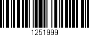 Código de barras (EAN, GTIN, SKU, ISBN): '1251999'