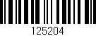 Código de barras (EAN, GTIN, SKU, ISBN): '125204'