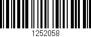 Código de barras (EAN, GTIN, SKU, ISBN): '1252058'