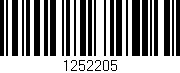 Código de barras (EAN, GTIN, SKU, ISBN): '1252205'