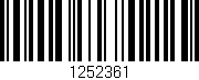 Código de barras (EAN, GTIN, SKU, ISBN): '1252361'