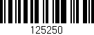Código de barras (EAN, GTIN, SKU, ISBN): '125250'