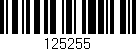 Código de barras (EAN, GTIN, SKU, ISBN): '125255'