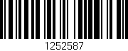 Código de barras (EAN, GTIN, SKU, ISBN): '1252587'