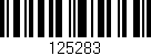 Código de barras (EAN, GTIN, SKU, ISBN): '125283'