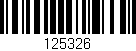 Código de barras (EAN, GTIN, SKU, ISBN): '125326'