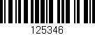 Código de barras (EAN, GTIN, SKU, ISBN): '125346'