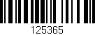 Código de barras (EAN, GTIN, SKU, ISBN): '125365'