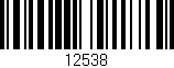 Código de barras (EAN, GTIN, SKU, ISBN): '12538'