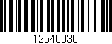 Código de barras (EAN, GTIN, SKU, ISBN): '12540030'