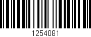 Código de barras (EAN, GTIN, SKU, ISBN): '1254081'