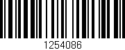 Código de barras (EAN, GTIN, SKU, ISBN): '1254086'