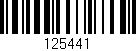 Código de barras (EAN, GTIN, SKU, ISBN): '125441'