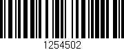Código de barras (EAN, GTIN, SKU, ISBN): '1254502'