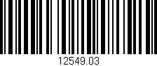 Código de barras (EAN, GTIN, SKU, ISBN): '12549.03'