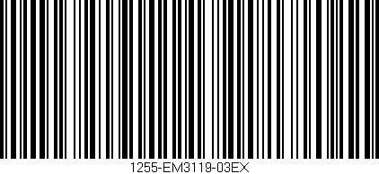 Código de barras (EAN, GTIN, SKU, ISBN): '1255-EM3119-03EX'