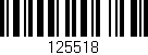 Código de barras (EAN, GTIN, SKU, ISBN): '125518'