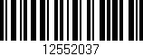 Código de barras (EAN, GTIN, SKU, ISBN): '12552037'